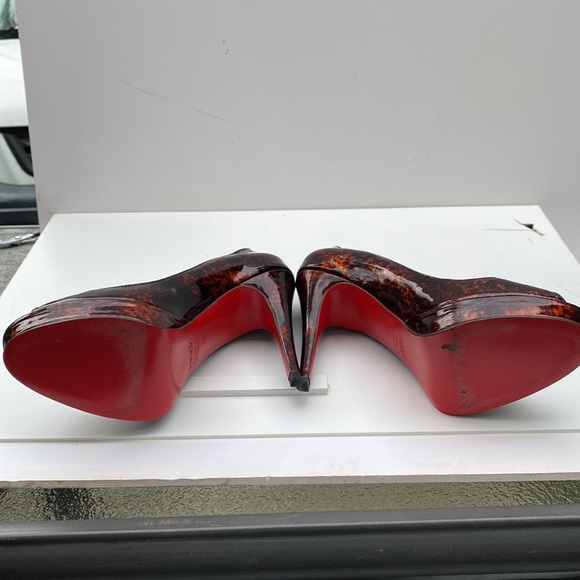 Paruolo Red Bottom Open Copper/Brown marble size 9 (40) heels - Picture 4 of 8